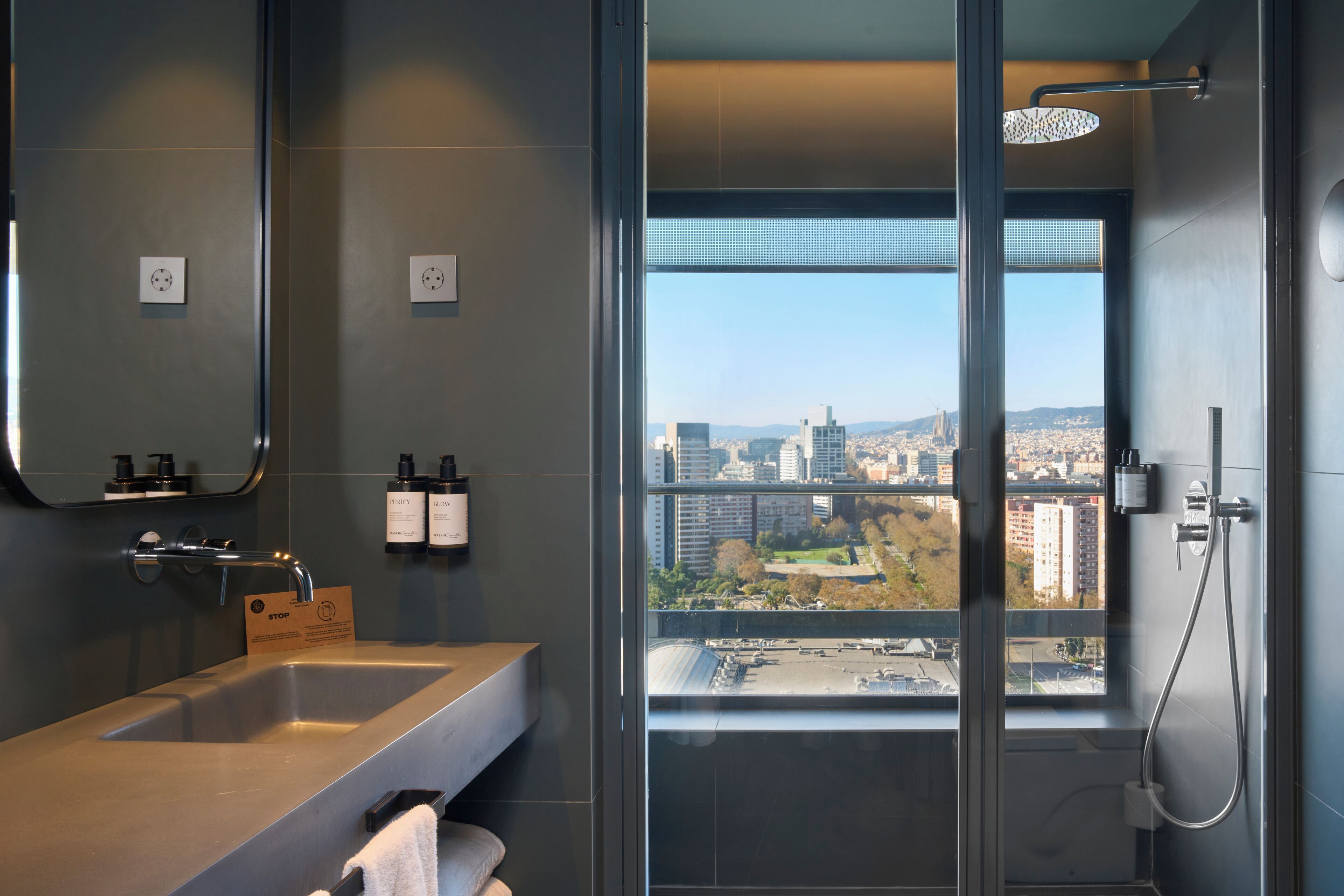 superior room, terrace | bathroom | eco-friendly toiletries, hair dryer, bathrobes, slippers