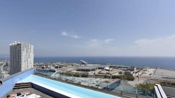 2 outdoor pools, open 7:00 AM to 8:00 PM, pool loungers