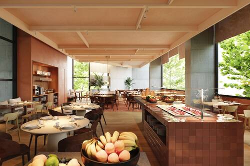 Daily buffet breakfast for a fee