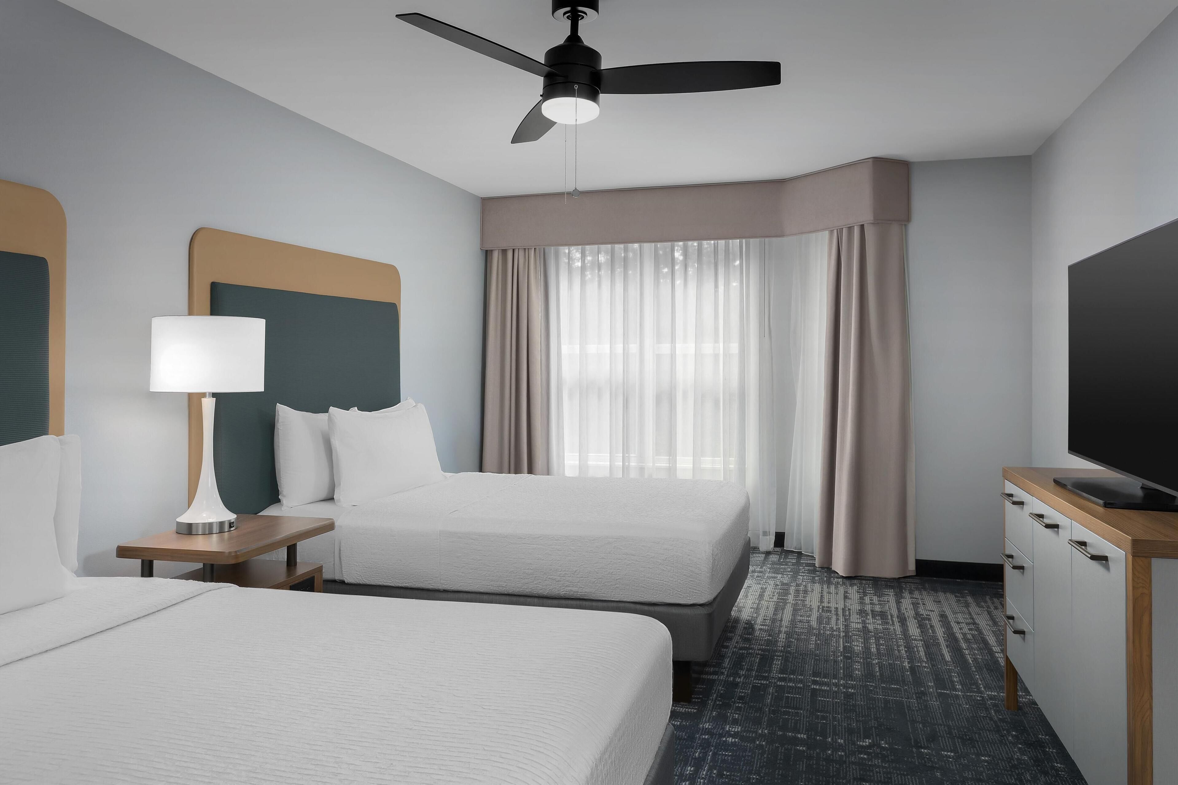 suite, 2 queen beds, non smoking | premium bedding, in-room safe, desk, iron/ironing board