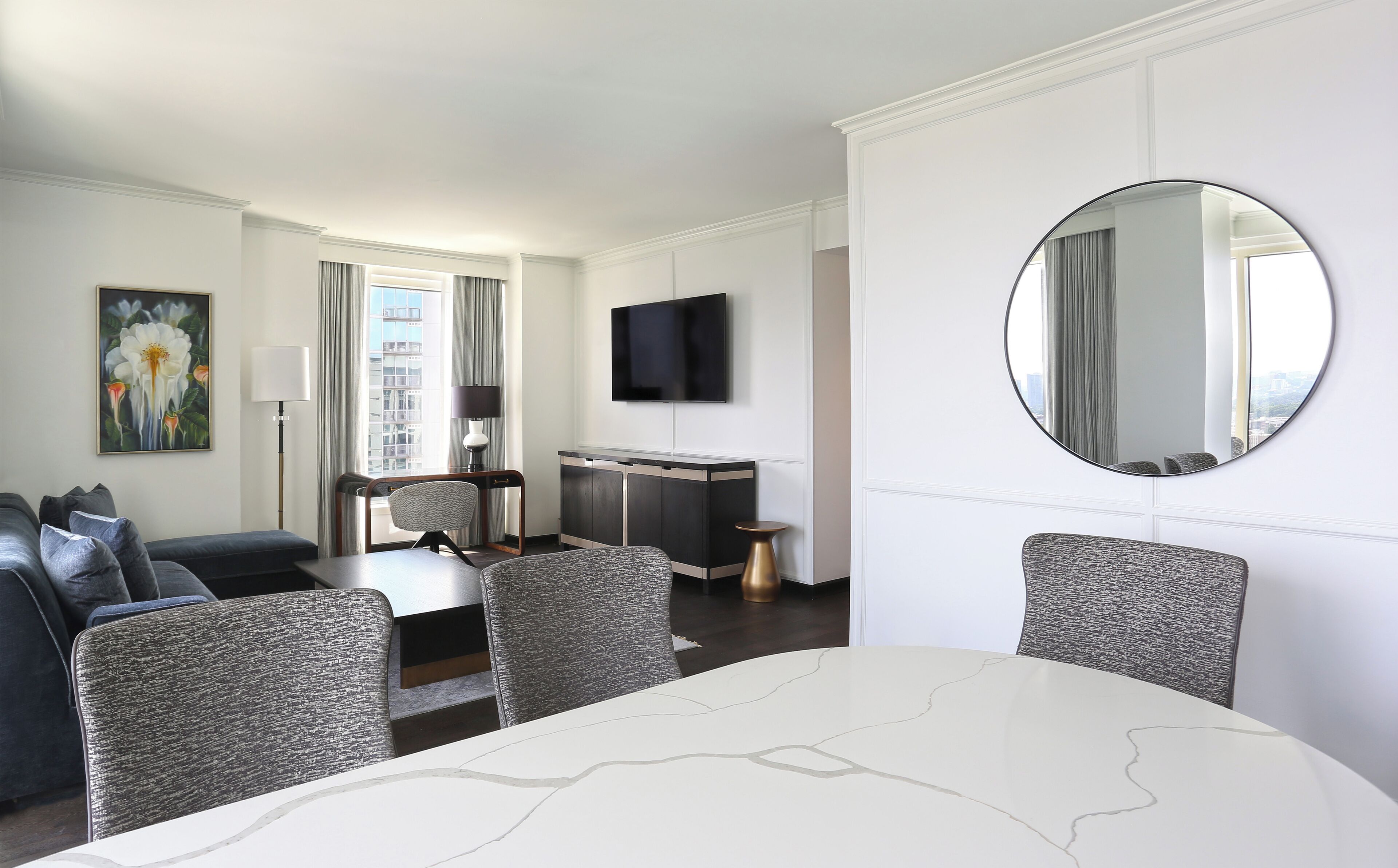 Grand Suite, 1 Katil Raja (King) | Cadar kapas Mesir, peralatan tempat tidur premium, gebar bulu kapas 