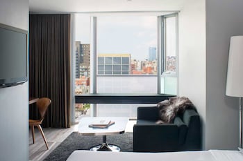 Frette Italian sheets, premium bedding, down comforters at Hotel On Rivington