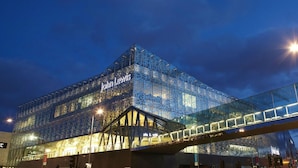 A modern building with the name "John Lewis" prominently displayed. - Holiday Inn Express Leicester - City by IHG (Leicester)