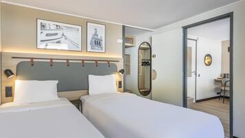 Standard Room, Multiple Beds, Connecting Rooms | Premium bedding, desk, soundproofing, iron/ironing board