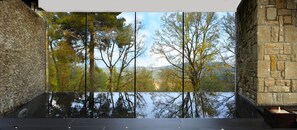 Uitzicht vanuit accommodatie