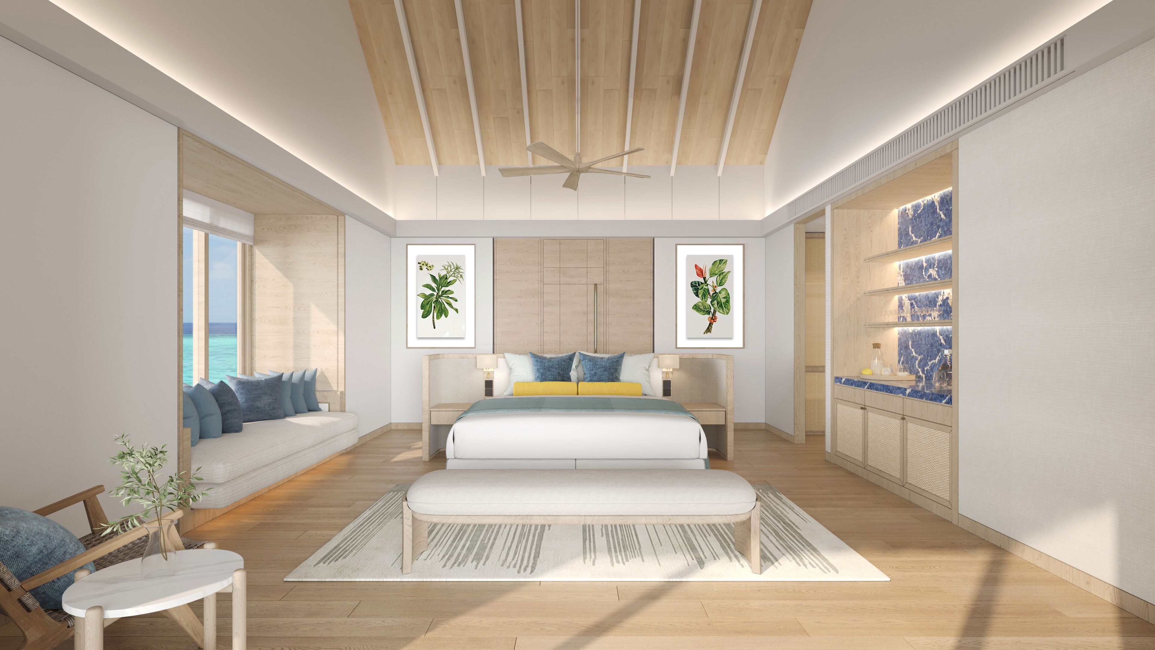 Bungalow, accès piscine (Water)