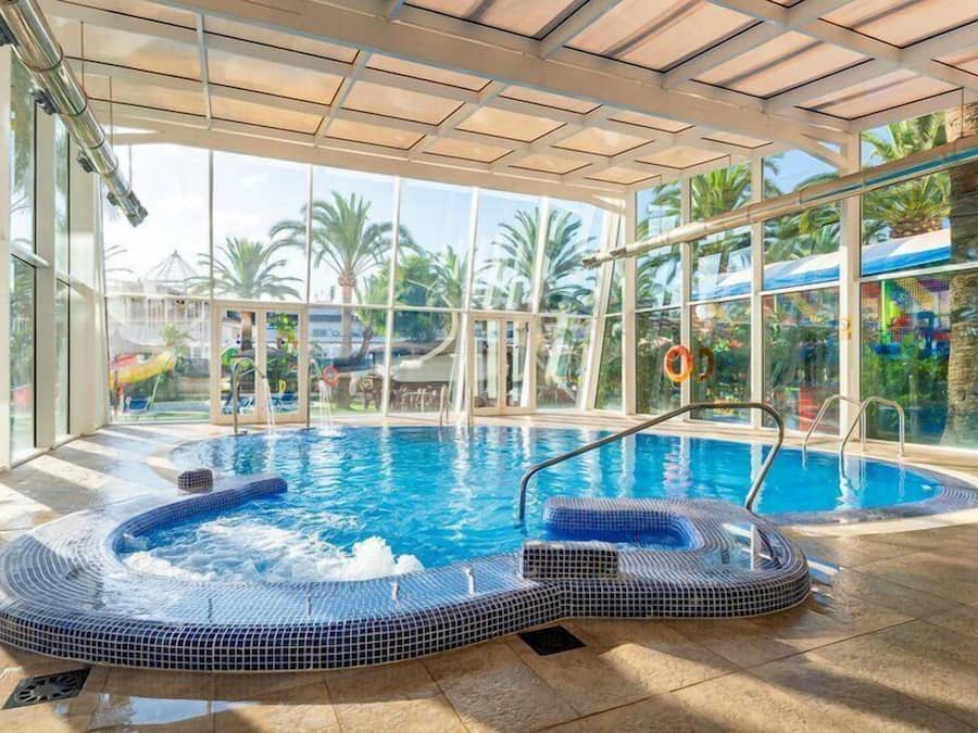 Indoor pool, outdoor pool