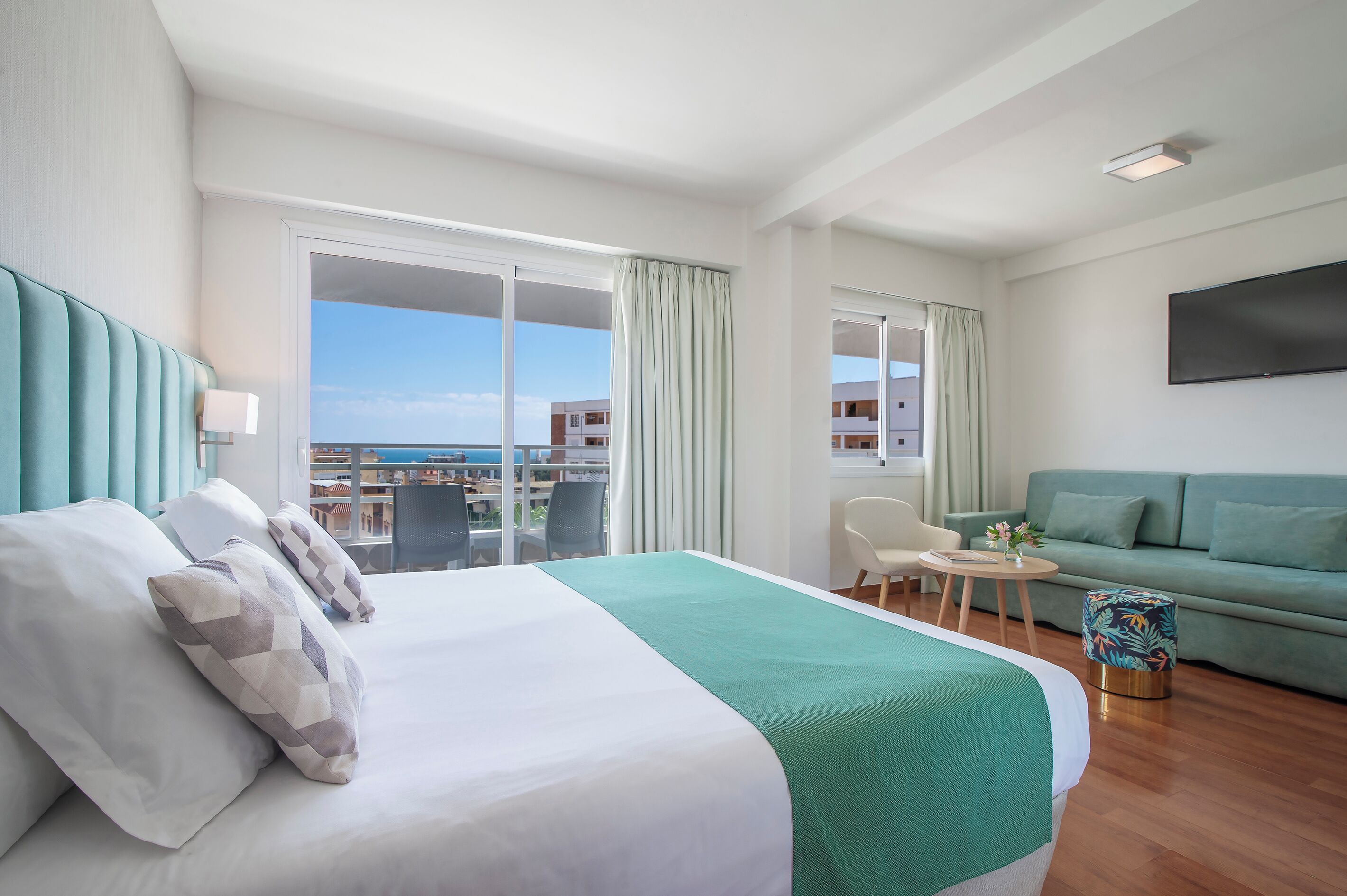 Down comforters, individually decorated, individually furnished, desk