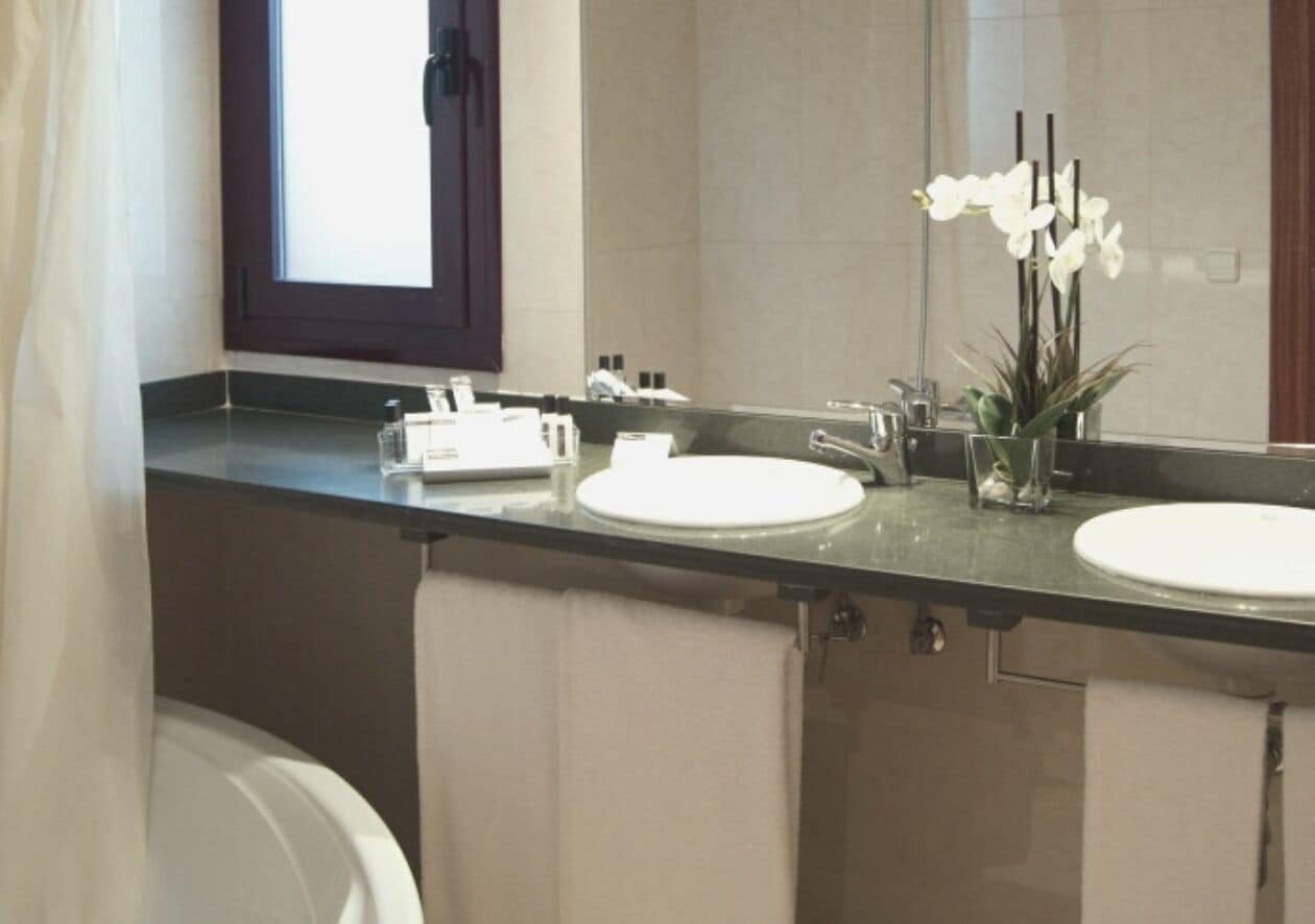 free toiletries, hair dryer, towels