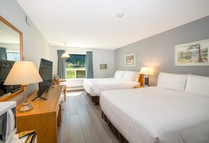 Room, 2 Queen Beds (Pet Friendly) | Desk, iron/ironing board, WiFi, bed sheets