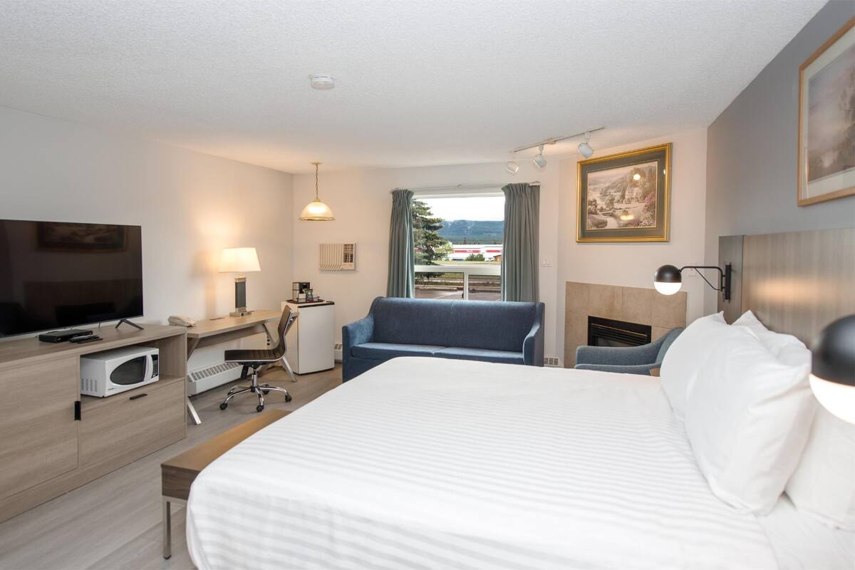 Premium Double Room, 1 King Bed (Pet Friendly) | Desk, iron/ironing board (on request), WiFi, bed sheets