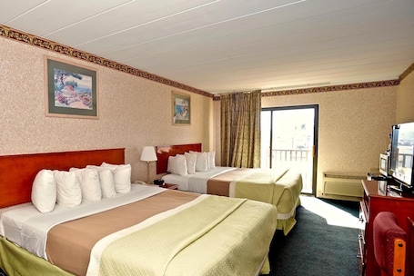 Room, 2 Double Beds, Non Smoking | Desk, iron/ironing board, free cribs/infant beds, rollaway beds