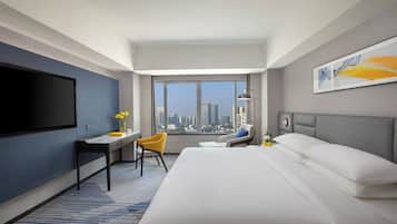 Premium bedding, down duvets, minibar, in-room safe