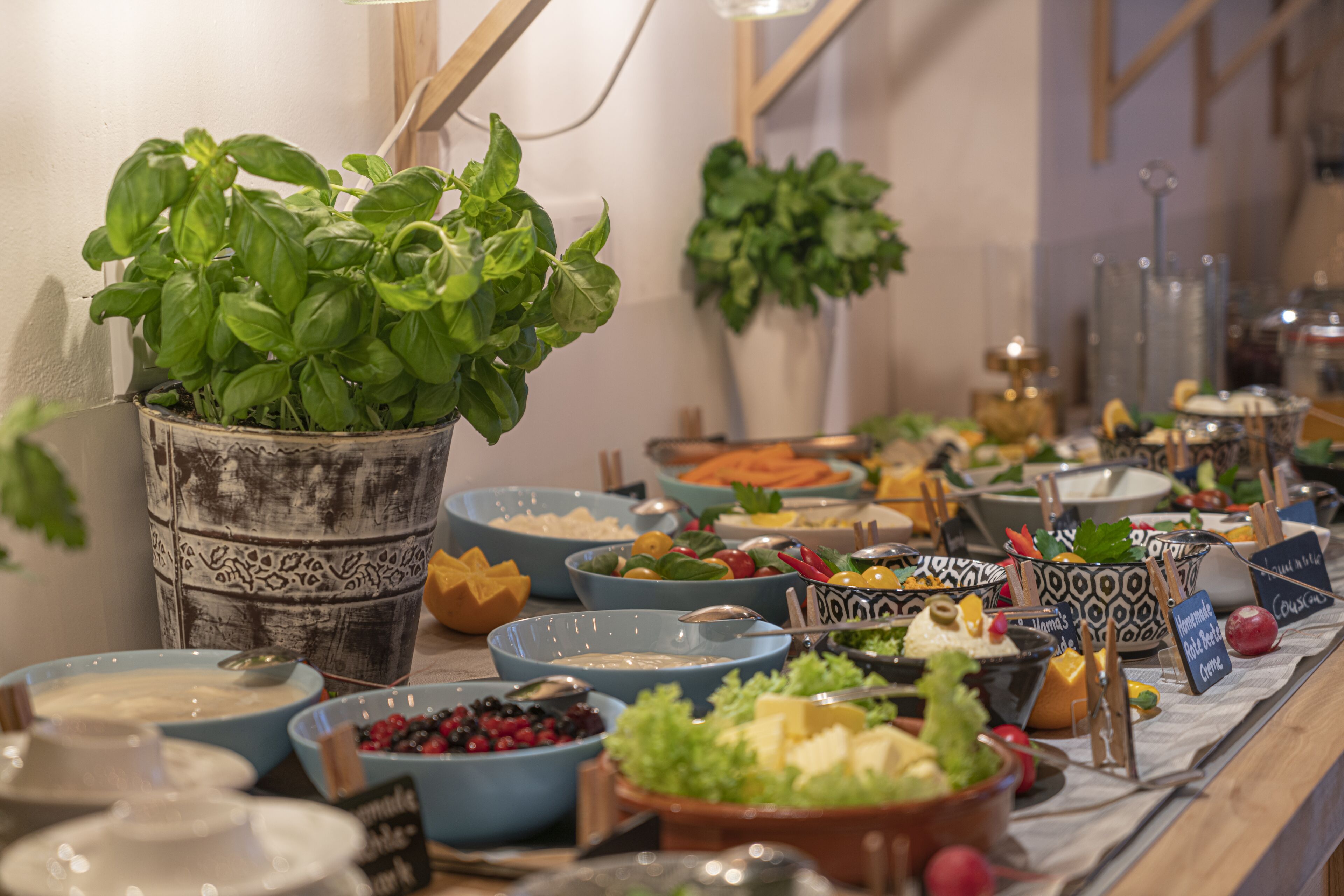 daily buffet breakfast (eur 17 per person)