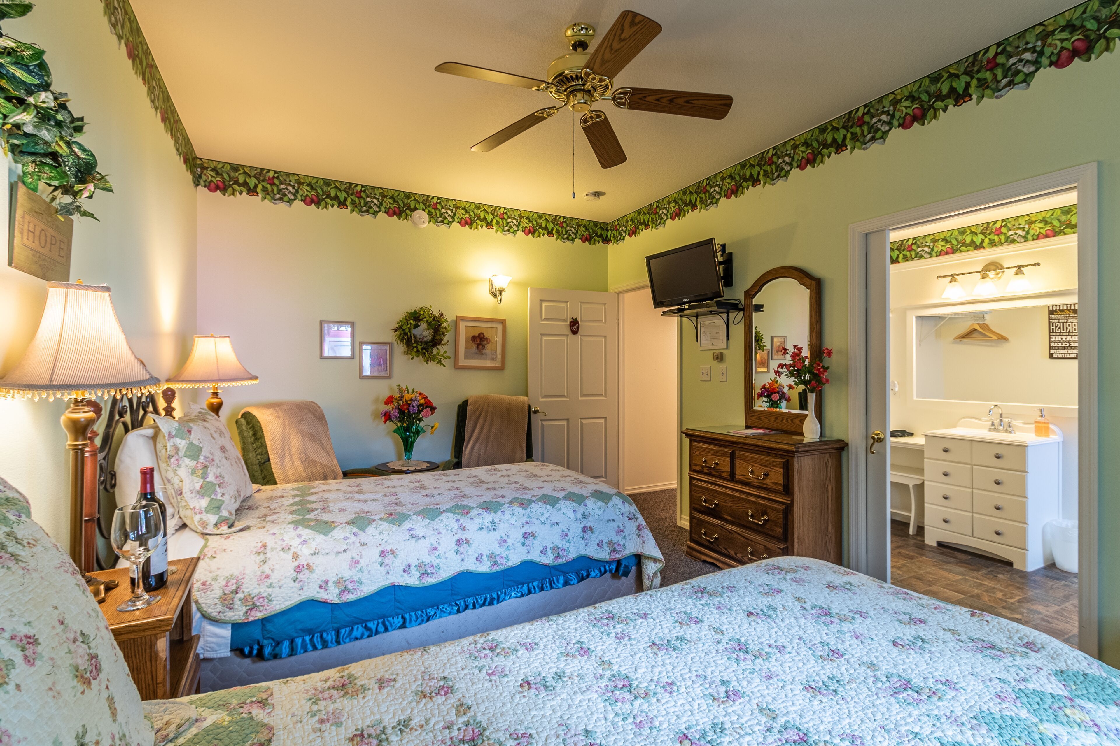 Premium bedding, individually decorated, individually furnished