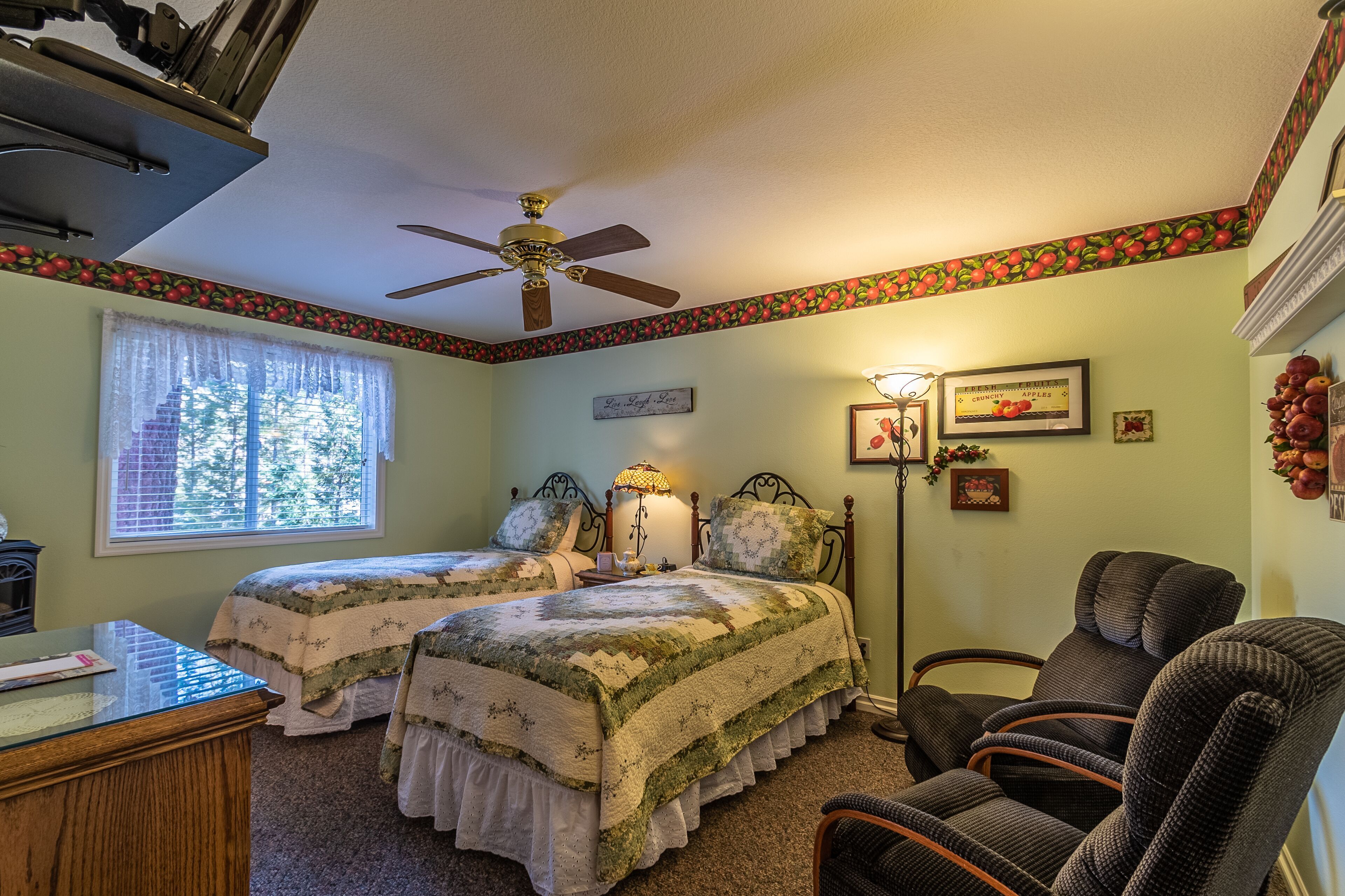 Premium bedding, individually decorated, individually furnished