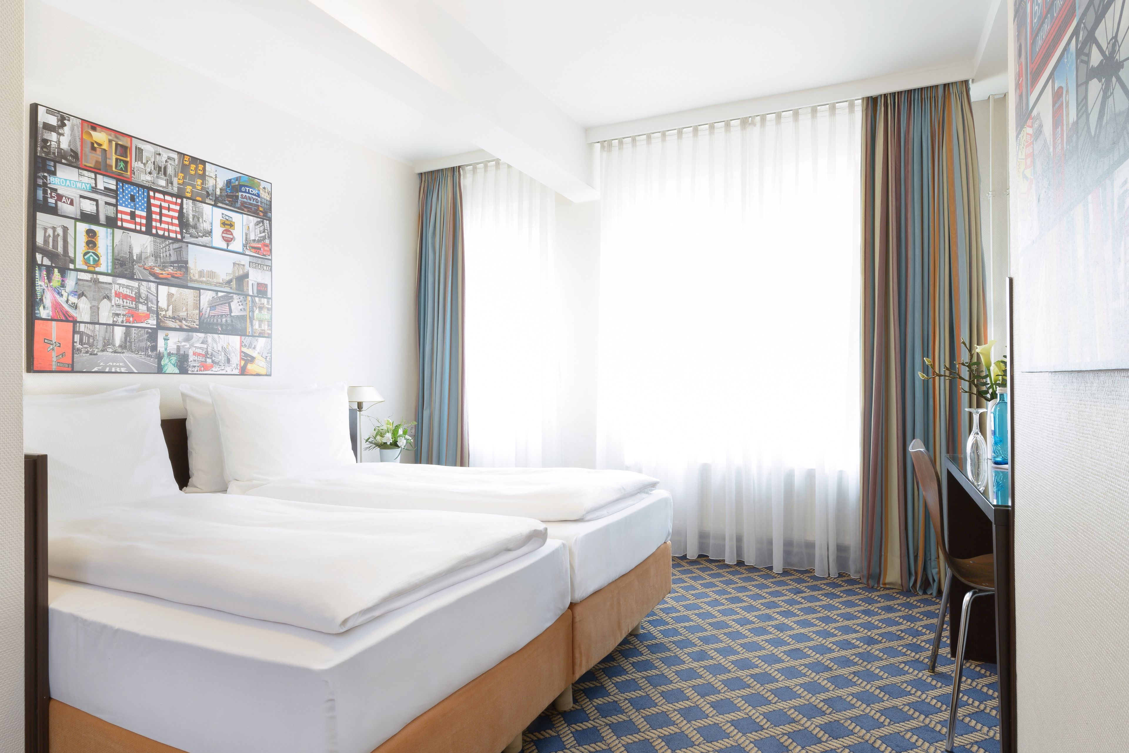 officer class double room | in-room safe, desk, blackout curtains, free wifi