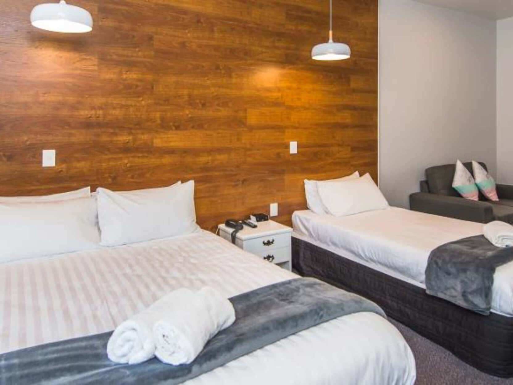 Desk, blackout drapes, iron/ironing board, free WiFi
