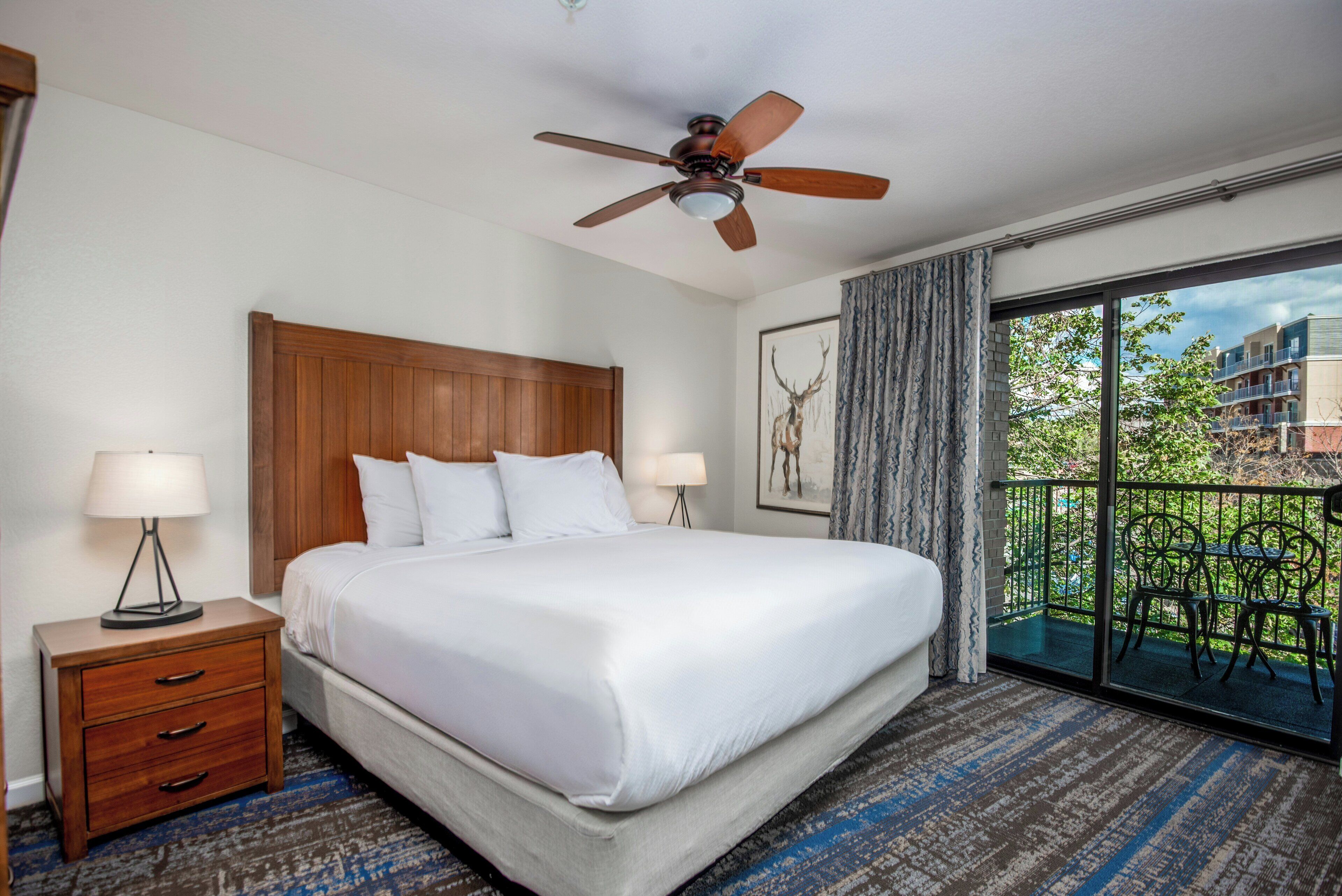 1 غرفة نوم وستائر تعتيم ومكواة/لوح كي وواي فاي مجانًا