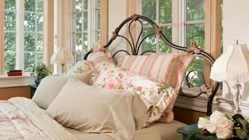 Sun Porch | Premium bedding, pillowtop beds, individually decorated