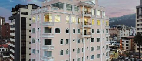Front of property – evening/night