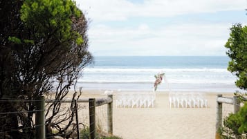 Outdoor wedding area