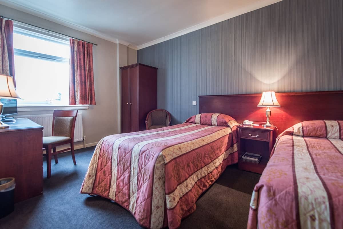 Desk, iron/ironing board, free WiFi, bed sheets