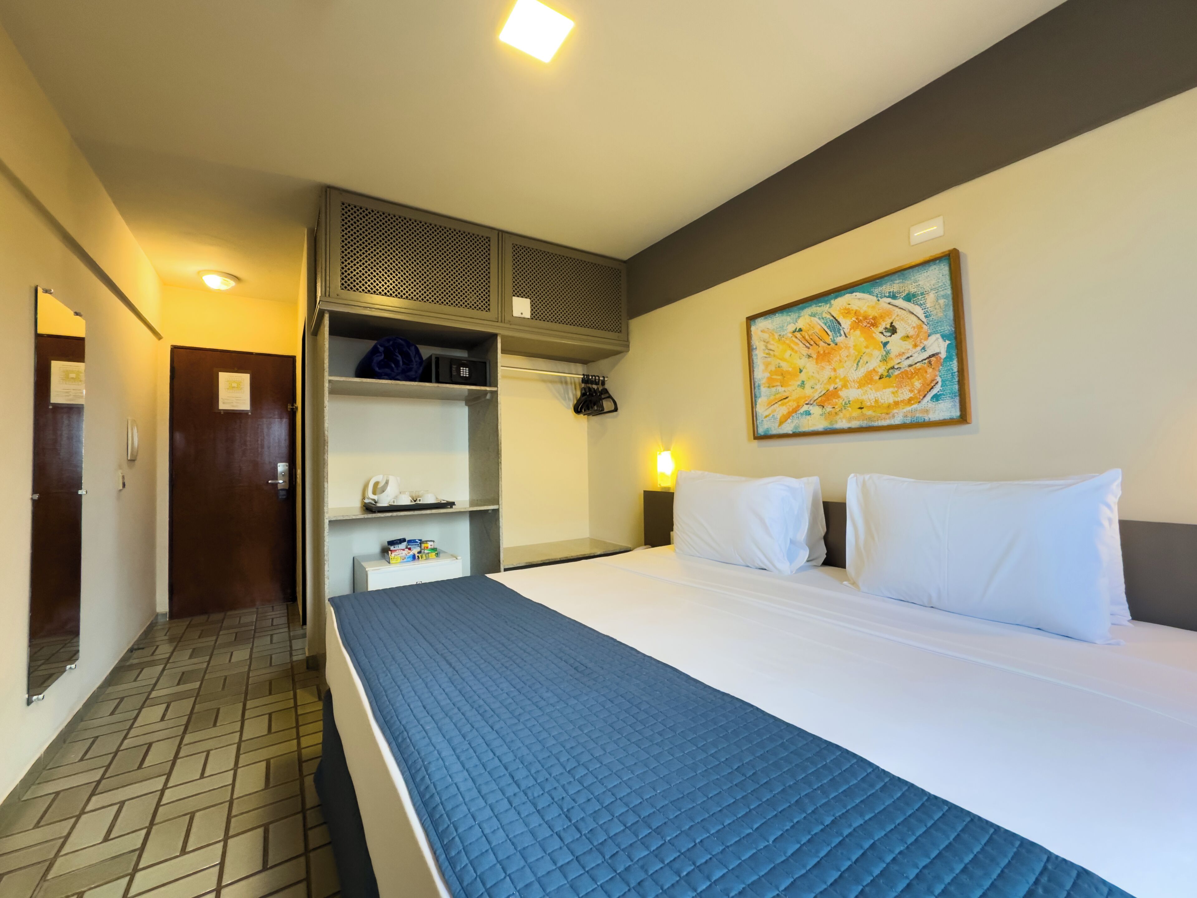 Standard Double Room, City View | Minibar, in-room safe, desk, laptop workspace