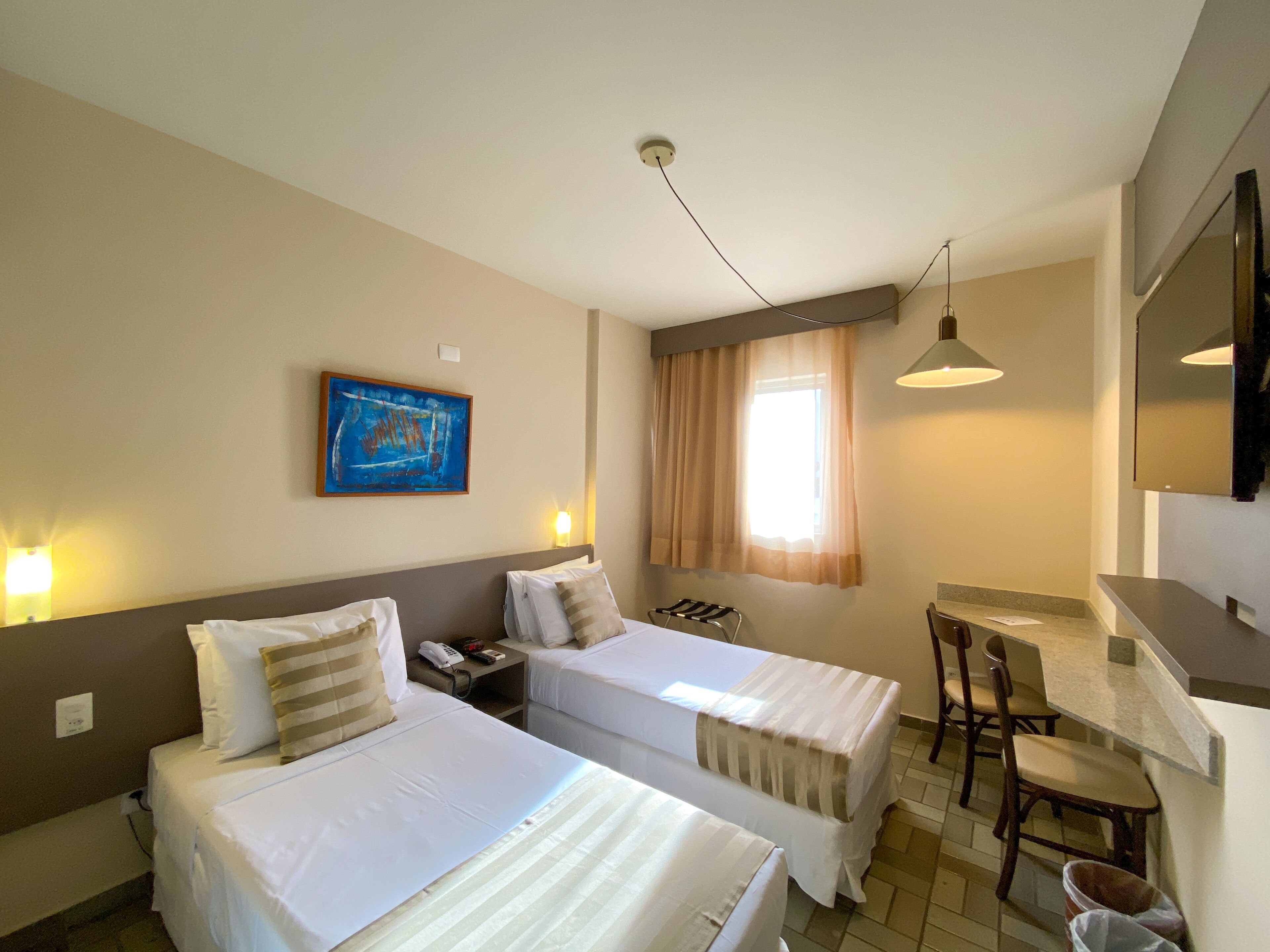 Chambre Standard avec lits jumeaux, 2 lits une place | Vue de la chambre