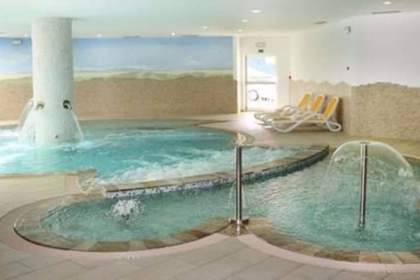 Indoor pool, open 8:00 AM to 7:30 PM, sun loungers