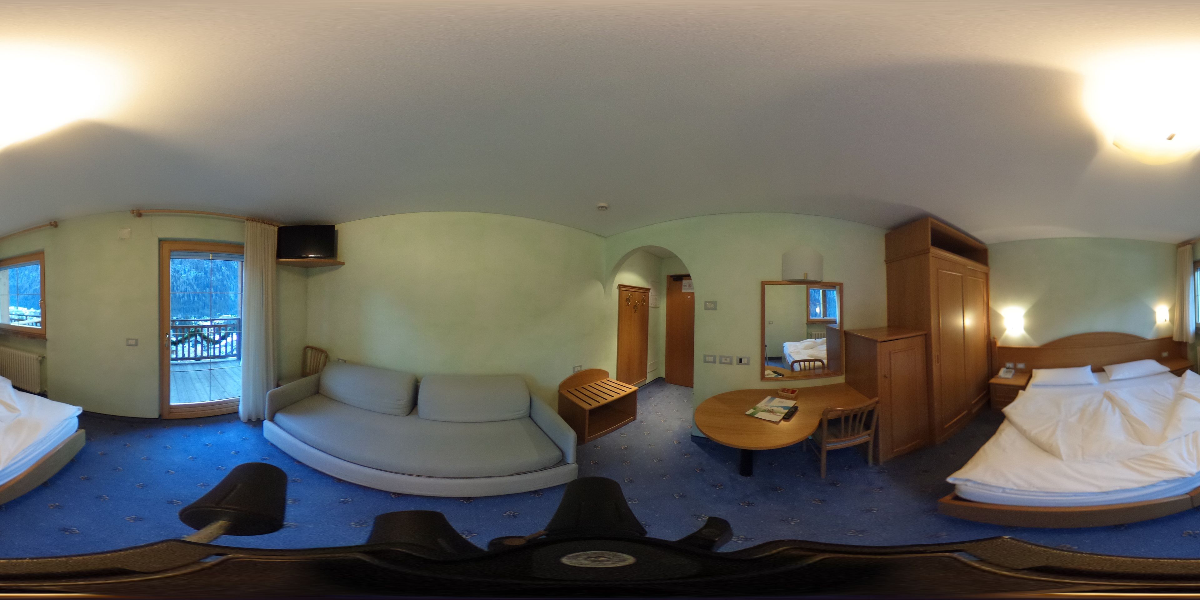 Family Room, Balcony | Hypo-allergenic bedding, minibar, in-room safe, desk