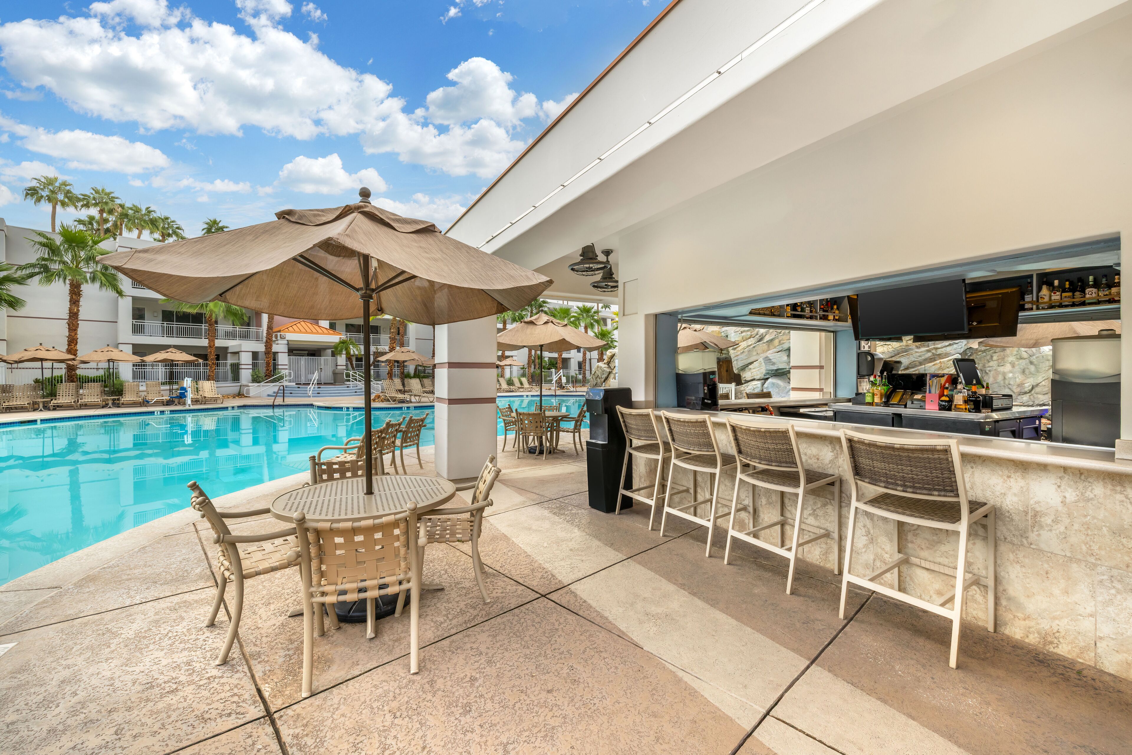 Poolside bar