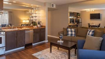 Flat-screen TV, DVD player, table football, ping pong