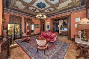 Suite de lujo, baño en la habitación (Luisa Tetrazzini Suite) | Ropa de cama de alta calidad, edredón y camas con pillow-top