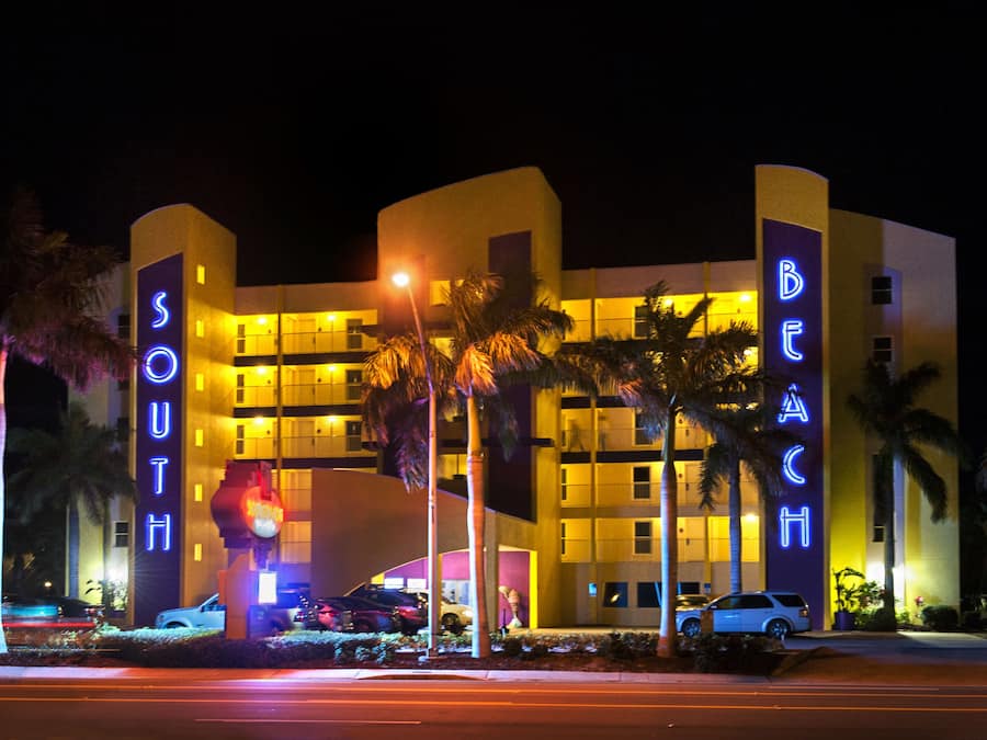 Front of property - evening/night