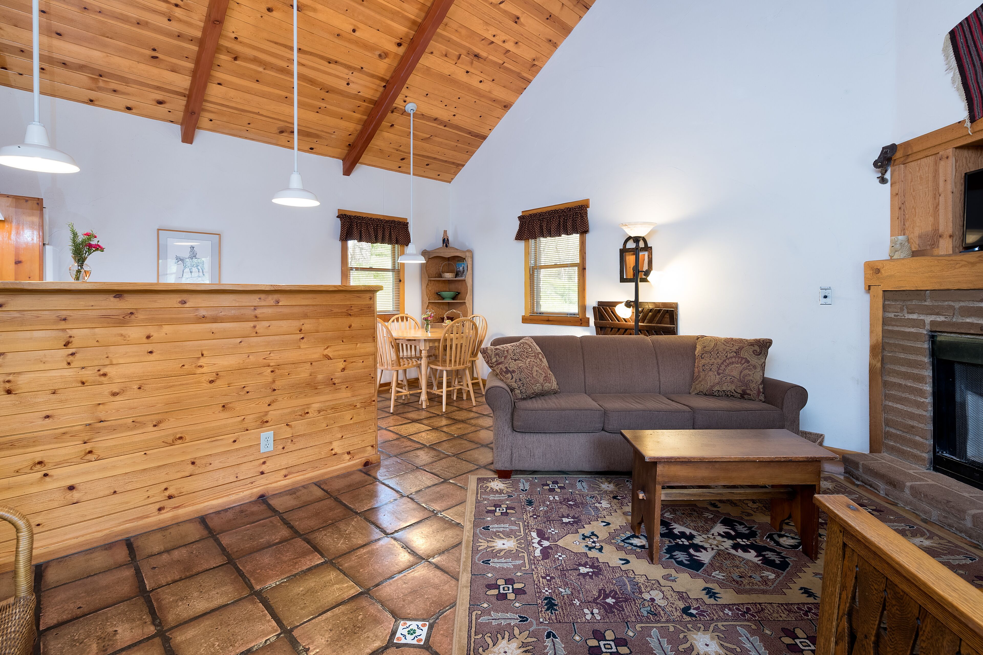 adobe cottage | living area | 30-inch smart tv with digital channels, tv, netflix