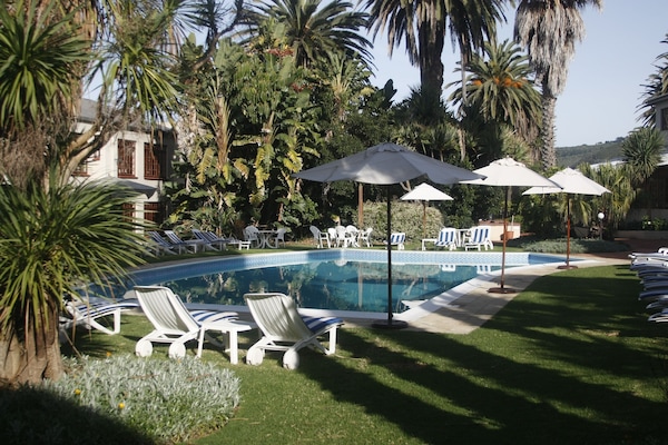 Outdoor pool, open 7:00 AM to 7:00 PM, pool umbrellas, pool loungers