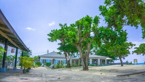Private beach, beach bar