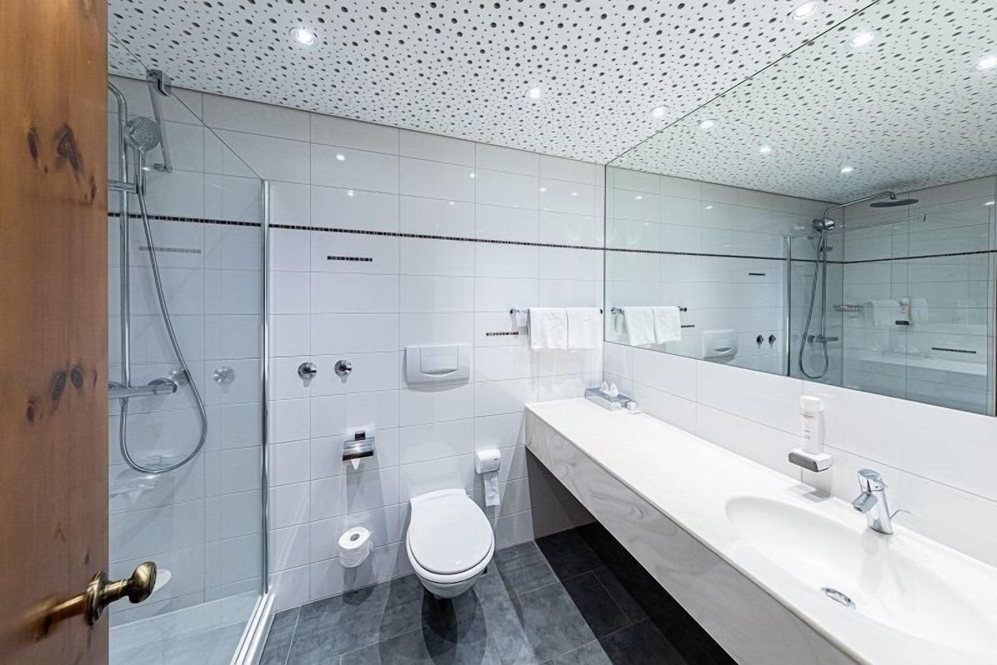 free toiletries, hair dryer, bathrobes, slippers