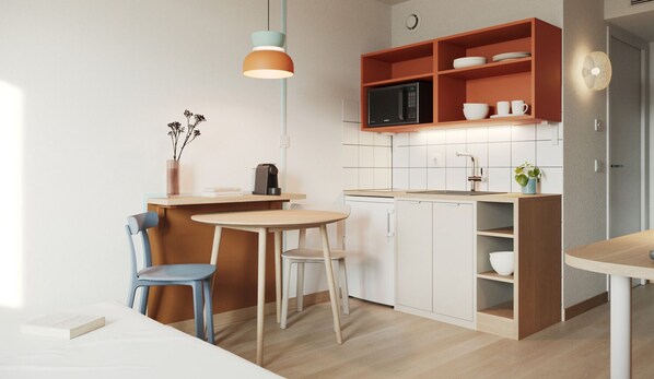 Apartment, 1 Schlafzimmer | Eigene Küche | Kühlschrank, Mikrowelle, Herdplatte, Espressomaschine