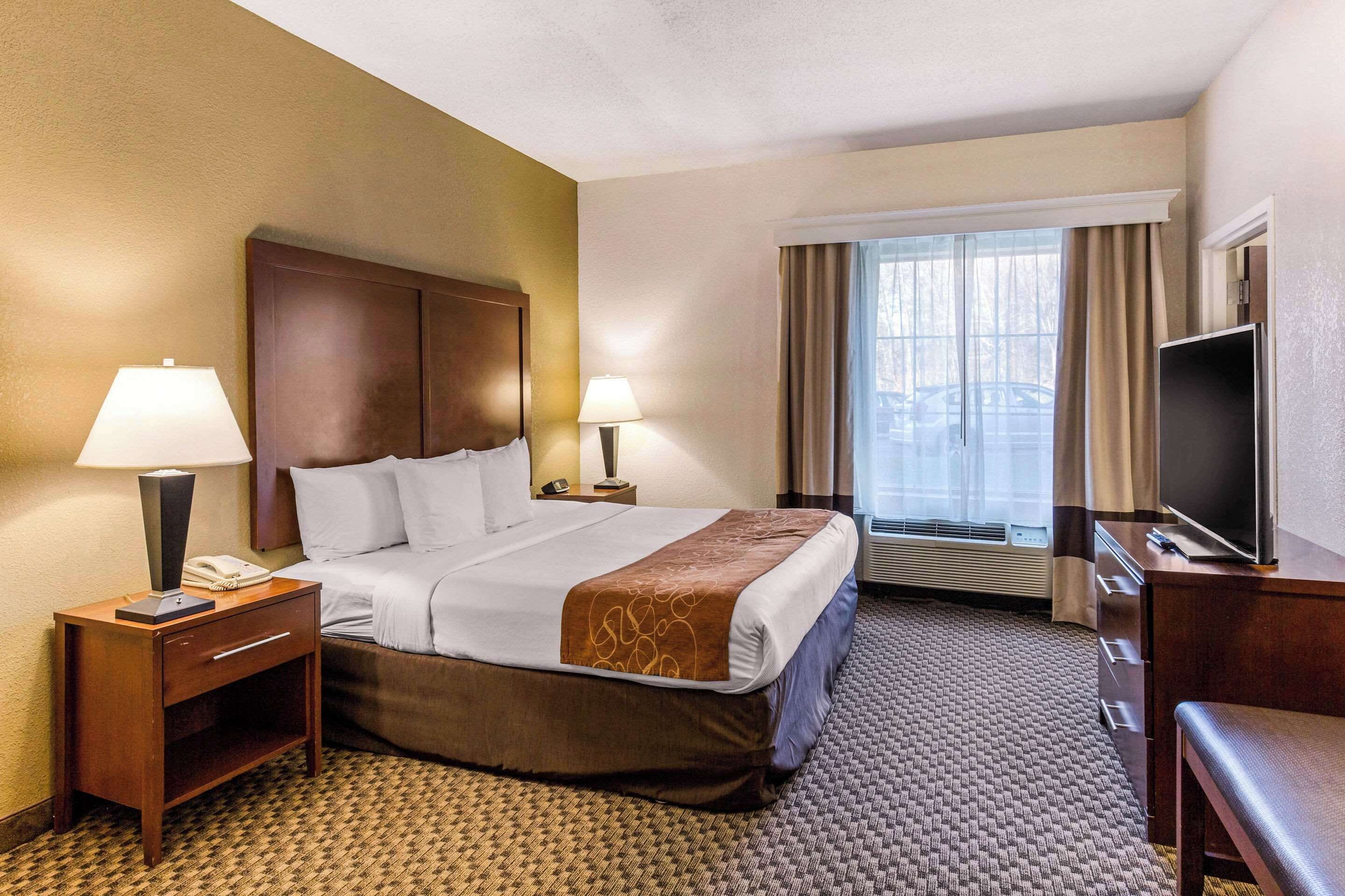 efficiency, suite, 1 king bed with sofa bed, non smoking | desk, laptop workspace, blackout curtains, soundproofing