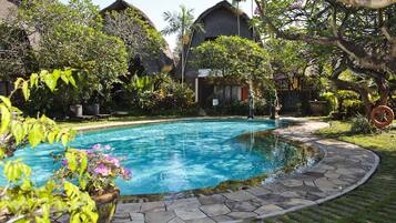 2 outdoor pools, pool umbrellas, sun loungers