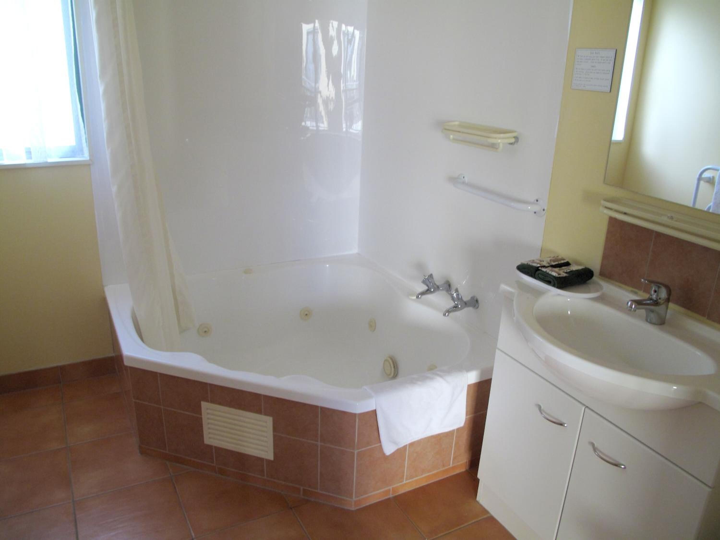 free toiletries, hair dryer, towels