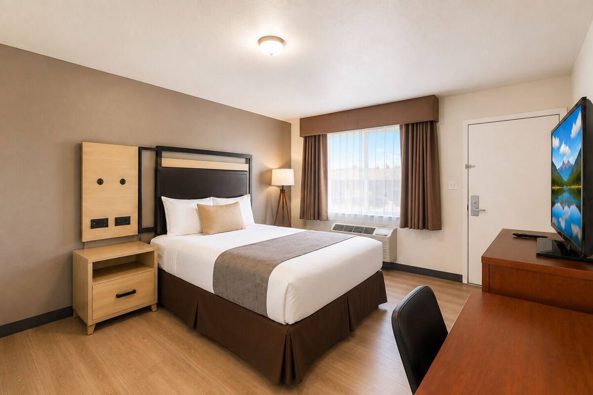 Kamer, 1 kingsize bed | Een bureau, gratis wifi, beddengoed