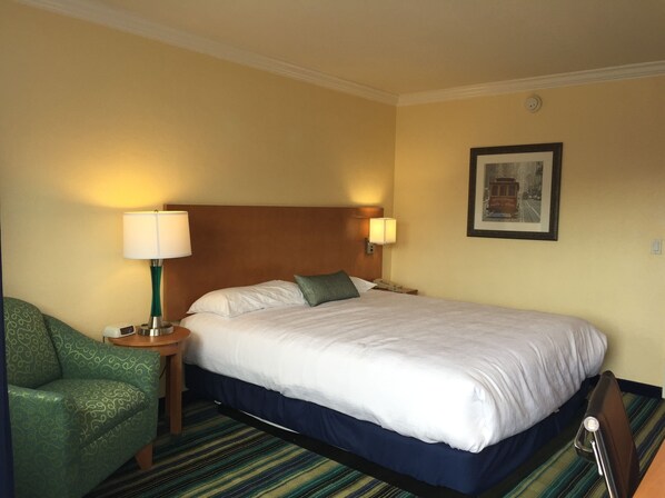 Wifi gratis, ropa de cama y despertador 