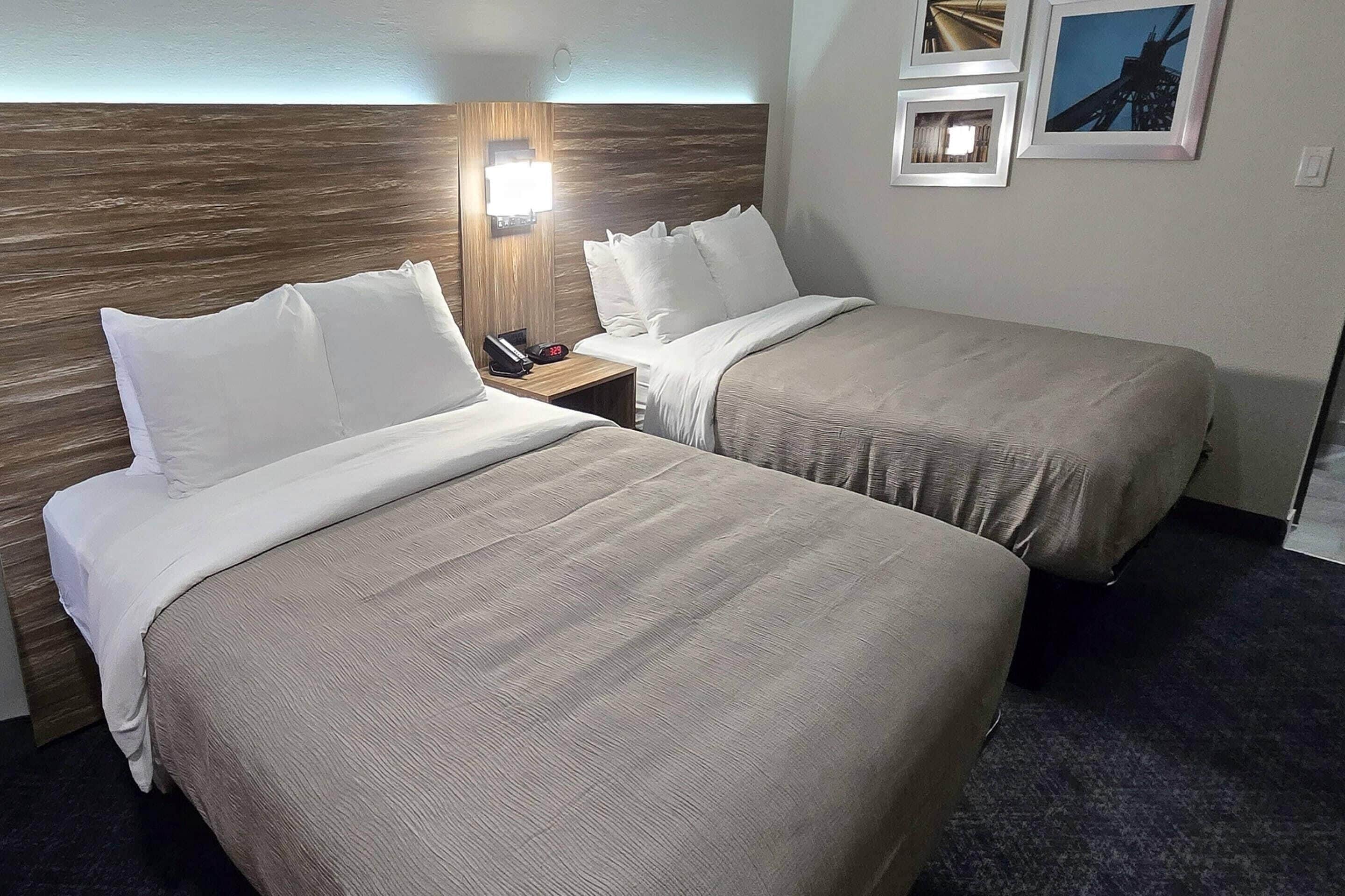 Standard Room, 2 Queen Beds, Non Smoking | Premium bedding, down comforters, desk, laptop workspace