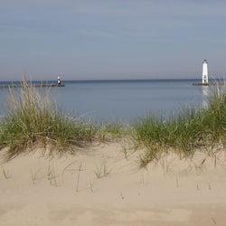 On the beach