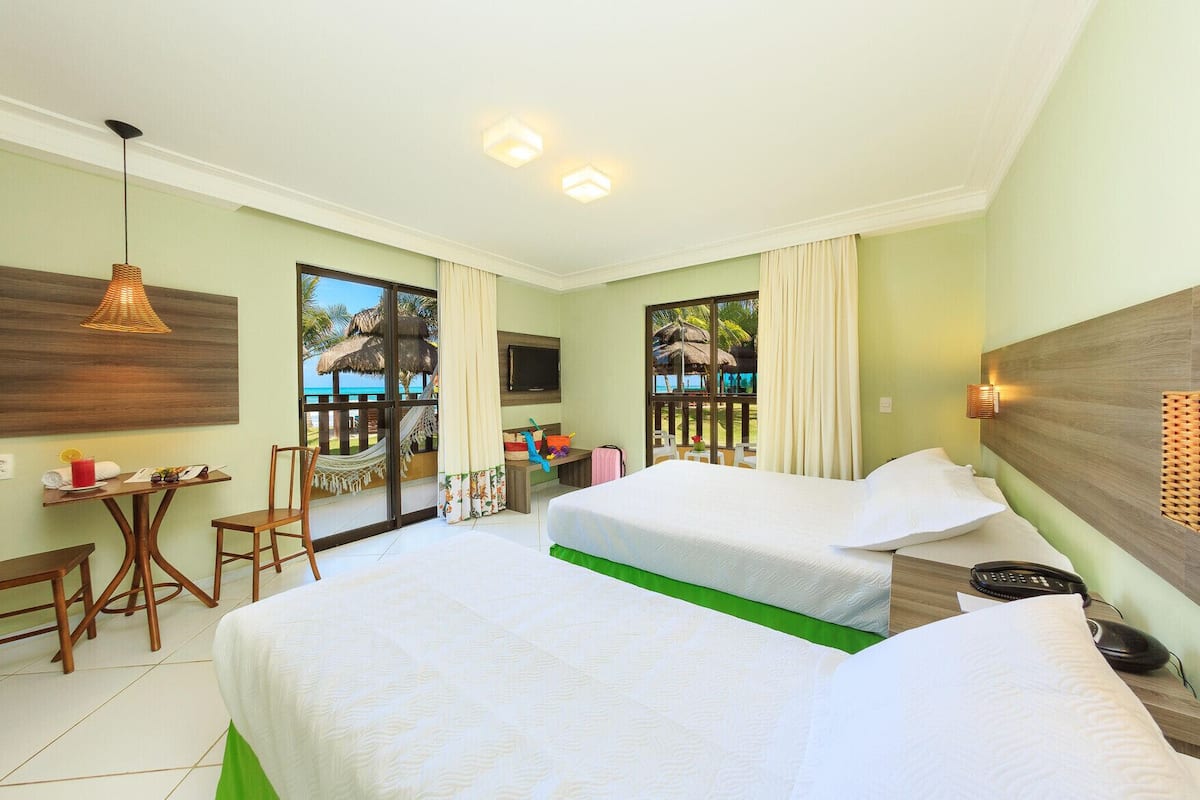 Pillow-top beds, minibar, in-room safe, desk