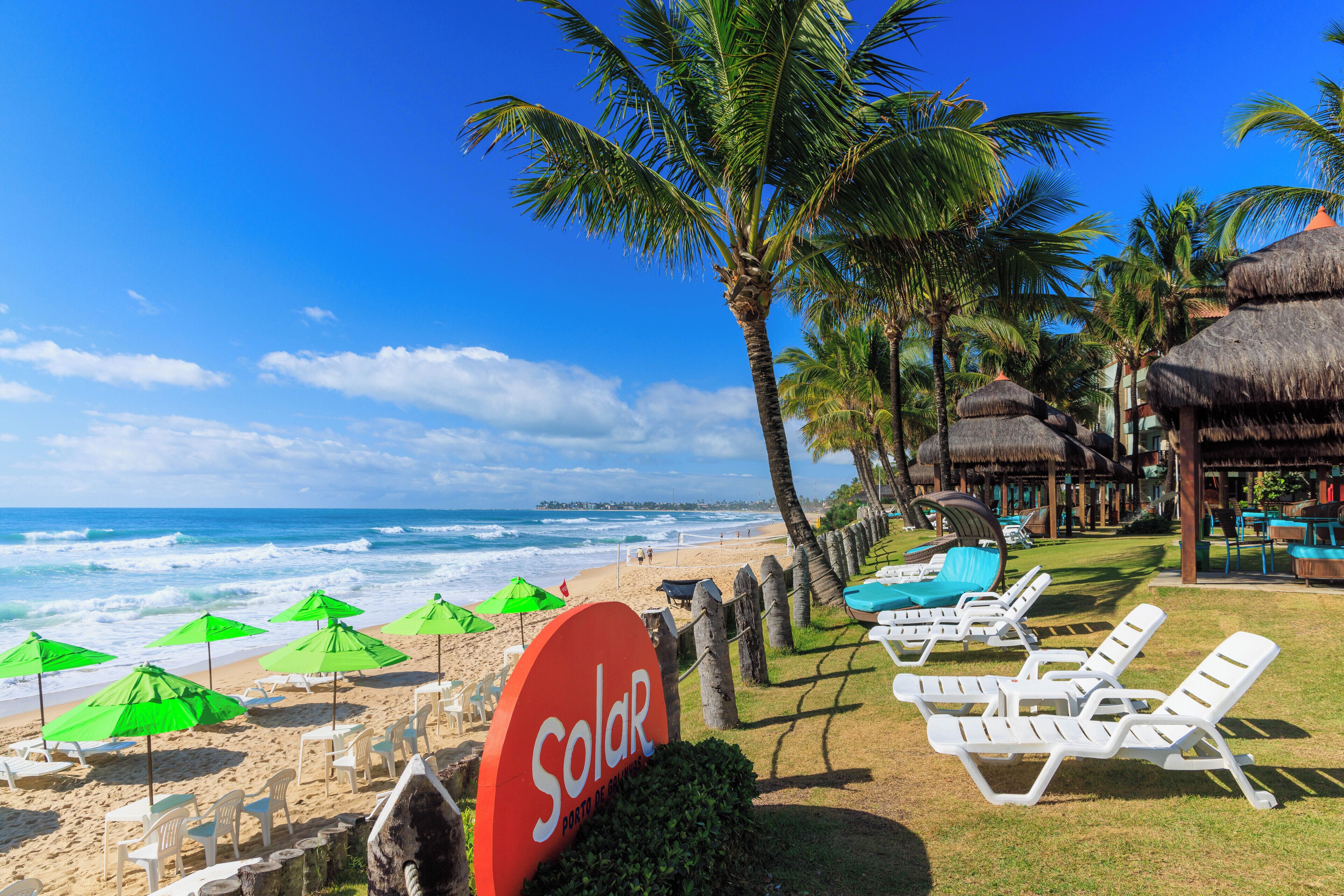Private beach, white sand, free beach cabanas, sun loungers