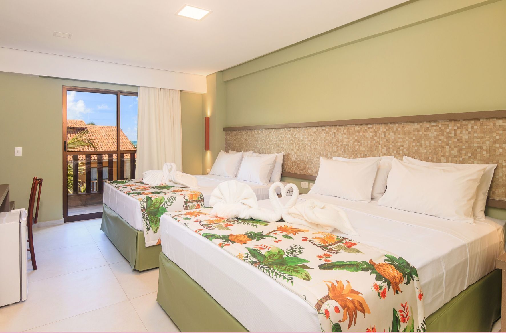 Pillowtop beds, minibar, in-room safe, individually decorated